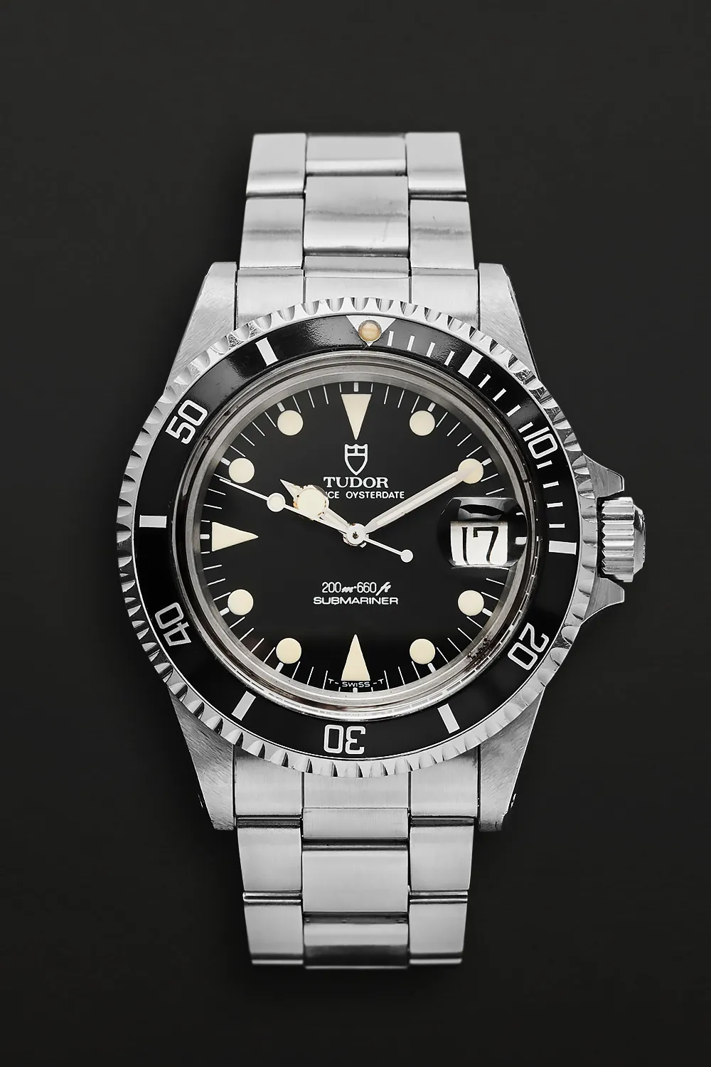 Tudor Prince Oysterdate Submariner 76100 39.5mm Stainless steel and aluminum Black