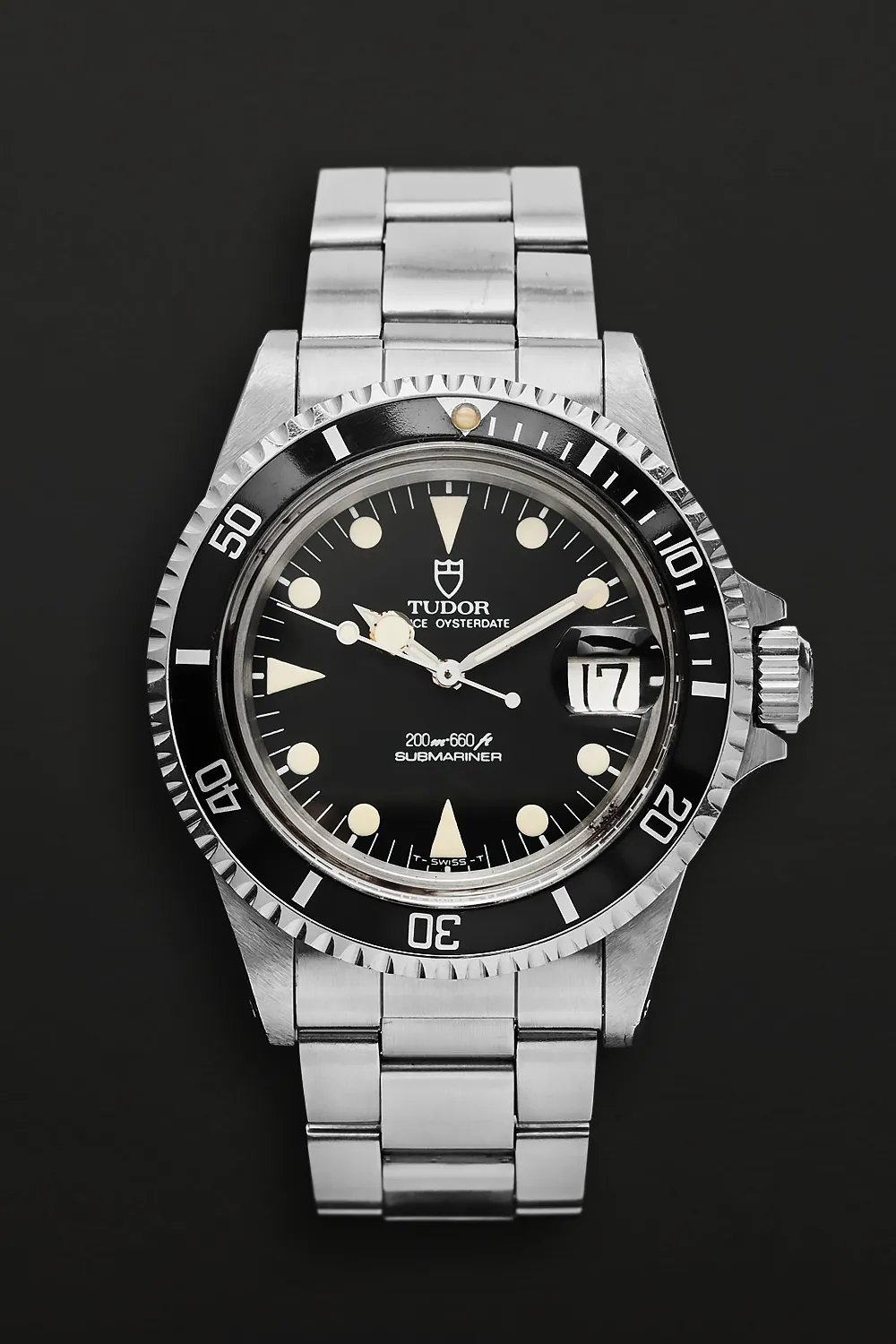 Tudor Prince Oysterdate Submariner 76100 39.5mm Stainless steel and Aluminium Black