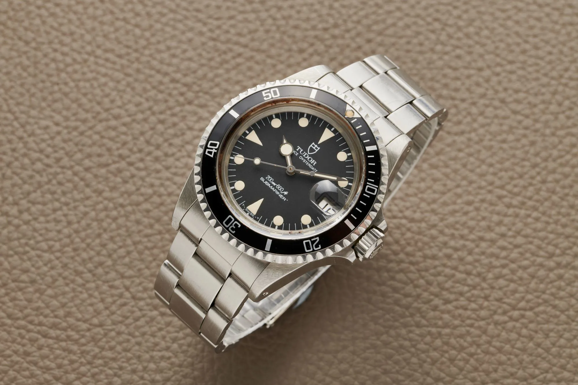 Tudor Prince Oysterdate Submariner 76100 39.5mm Stainless steel and aluminum Black 1
