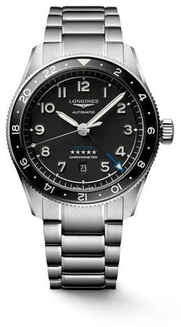 Longines Spirit L3.812.4.53.6 42mm Stainless steel Black