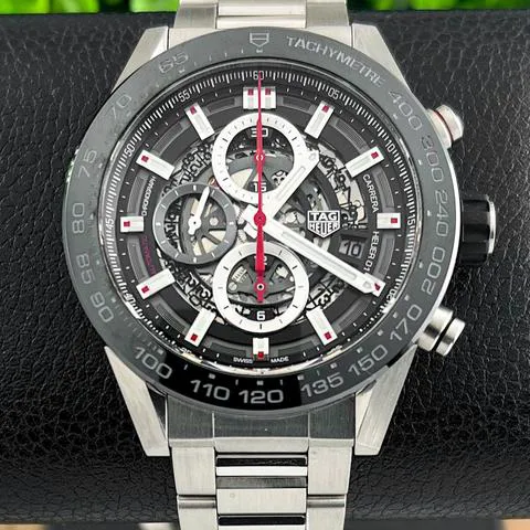 TAG Heuer Carrera CAR2A1W.BA0703 45mm Stainless steel Skeleton 7