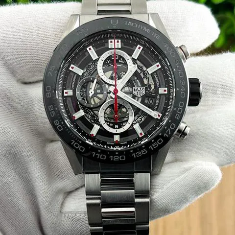 TAG Heuer Carrera CAR2A1W.BA0703 45mm Stainless steel Skeleton 4