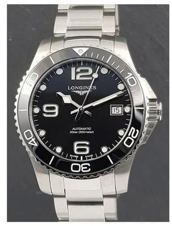 Longines HydroConquest L37804566 39mm Stainless steel Black