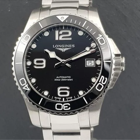 Longines HydroConquest L37804566 39mm Stainless steel Black 1