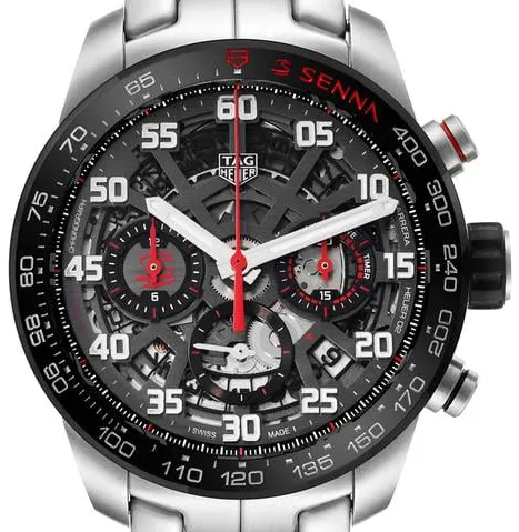 TAG Heuer Carrera CBG2013.BA0657 43mm Stainless steel Transparent