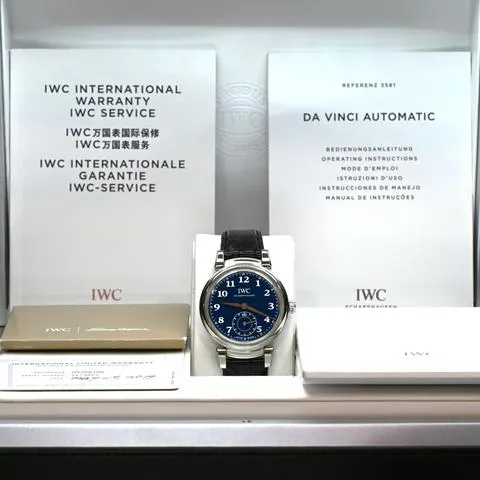 IWC Da Vinci IW358102 40.5mm Stainless steel Blue 7