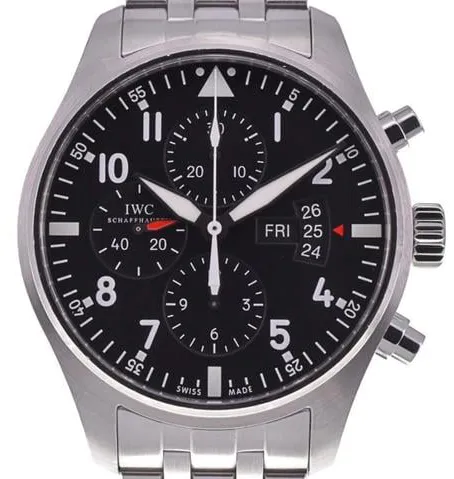 IWC Pilot Chronograph IW377704 43mm Stainless steel Black