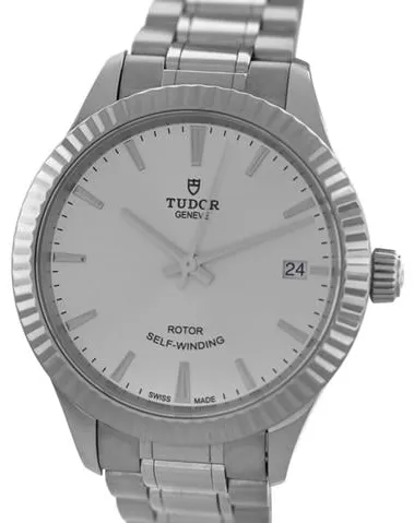 Tudor Style 12310 34mm Stainless steel Silver
