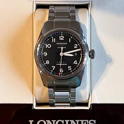 Longines Spirit L3.810.4.53.6 40mm Stainless steel Black