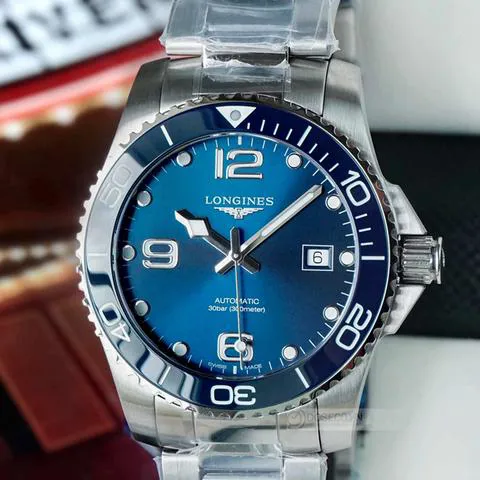 Longines HydroConquest L3.781.4.96.6 41mm Stainless steel Blue