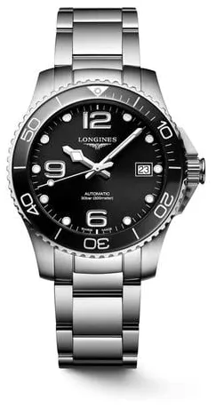 Longines HydroConquest L37804566 39mm Stainless steel Black