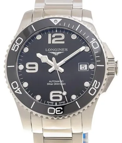 Longines HydroConquest L37804566 39mm Stainless steel Black