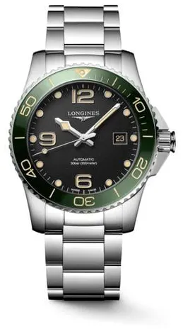 Longines HydroConquest L37814056 41mm Stainless steel Black