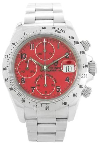 Tudor Prince Date 79280 41mm Stainless steel Red