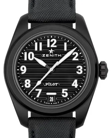 Zenith Pilot 49.4000.3620/21.I001 40mm Black ceramic Black