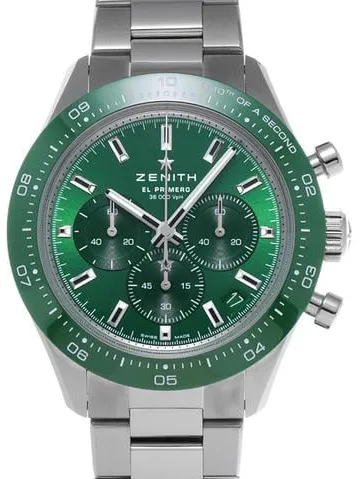 Zenith Chronomaster Sport 03.3107.3600/56.M3100 41mm Stainless steel Green