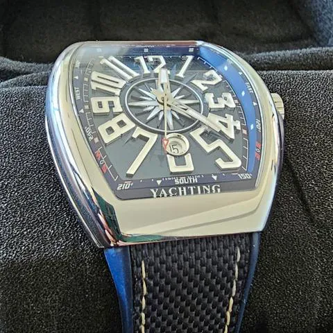 Franck Muller Vanguard V 45 SC DT 44mm Stainless steel Blue 3