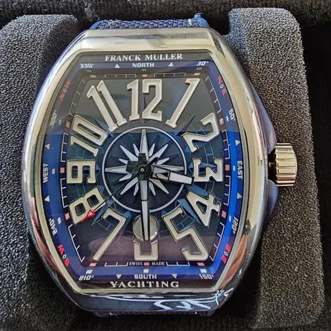 Franck Muller Vanguard V 45 SC DT 44mm Stainless steel Blue 4