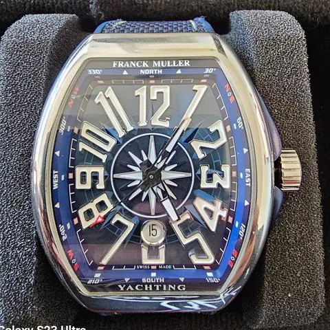 Franck Muller Vanguard V 45 SC DT 44mm Stainless steel Blue 6