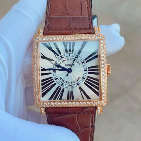 Franck Muller Master Square 6000 K SC DT 42mm Rose gold White