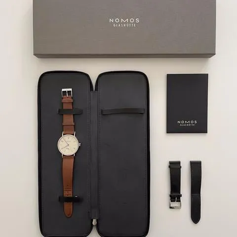 NOMOS Tangomat 601 38.5mm Stainless steel White