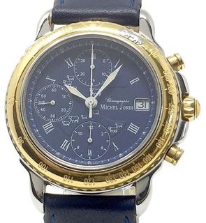 MICHEL JORDI ETHNO DIVER 時計 MICHEL JORDI ETHNO DIVER QUARTZ WHITE DIAL SWISS MEN FULL