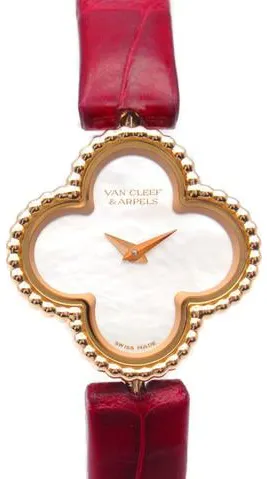 Van Cleef & Arpels Alhambra VCARO8SF00 22.5mm Rose gold White