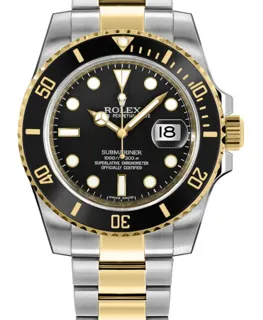 Rolex Submariner 116613LN Yellow gold and Stainless steel Black