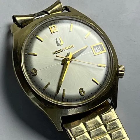 Bulova 34mm Yellow gold Silver 1