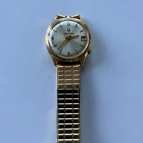 Bulova 34mm Yellow gold Silver 4