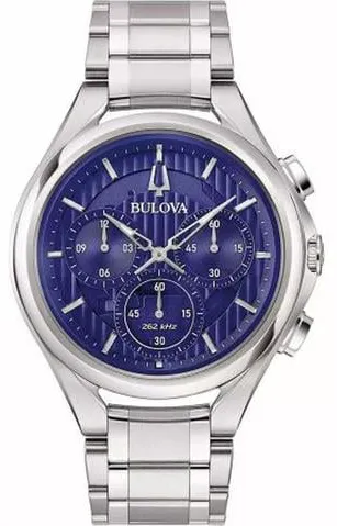 Bulova 96A302 45mm Stainless steel Blue