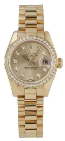 Rolex Lady-Datejust 179138 26mm Yellow gold Champagne