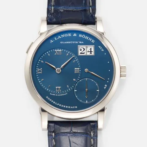 A. Lange & Söhne Lange 1 191.028 38mm White gold Blue