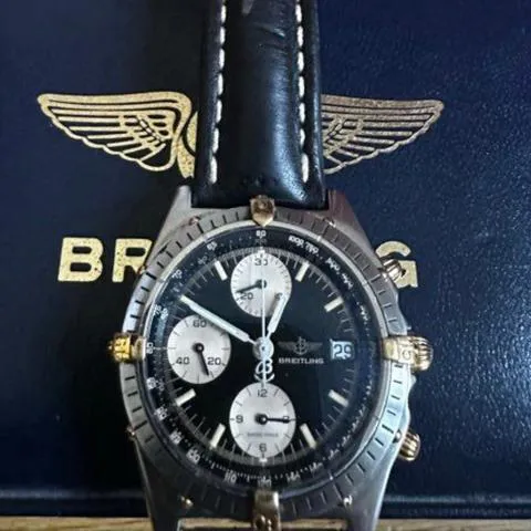 Breitling Chronomat 81950 39mm Yellow gold and stainless steel Champagne