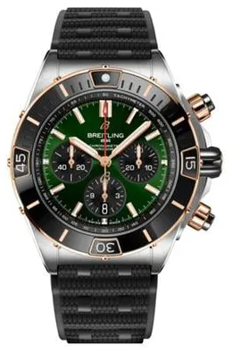 Breitling Chronomat UB0136251L1U1 44mm Yellow gold and Stainless steel Green