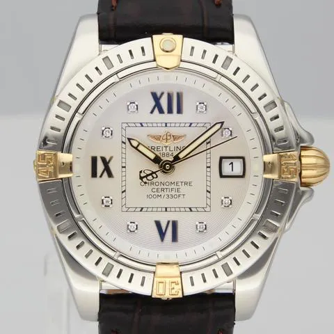 Breitling Galactic B71356 32mm Yellow gold and Stainless steel White