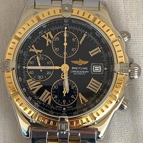 Breitling Navitimer D13055 43mm Yellow gold and Stainless steel Black 1