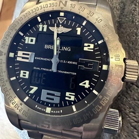 Breitling Emergency E76325 Titanium Black 2018 United Kingdom Dealer EveryWatch