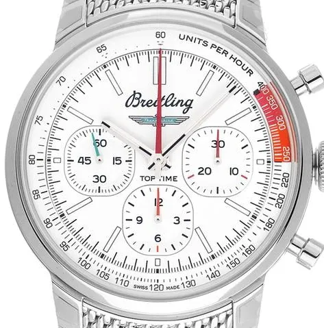 Breitling Top Time AB01766A1A1A1 41mm Stainless steel White