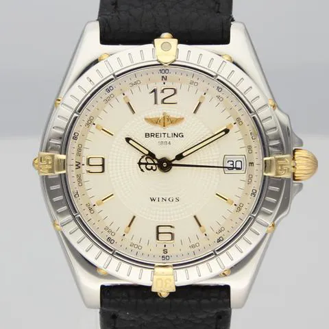 Breitling Windrider B10050 38mm Yellow gold and stainless steel White