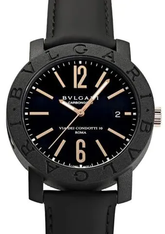 Bulgari Bulgari BBP40BCGLD 40mm Carbon fiber Black