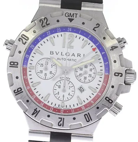 Bulgari Diagono GMT40SFB 40mm Stainless steel White