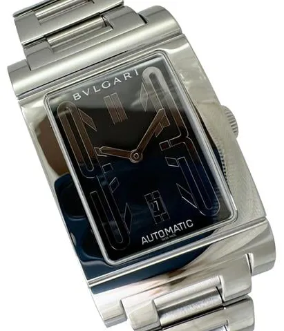 Bulgari Rettangolo RT45S 26mm Stainless steel Black