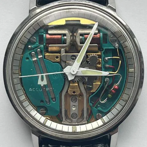 Bulova Accutron 214 35mm Stainless steel Skeletonized