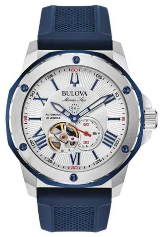 Bulova Marine Star 98A225 44mm Stainless steel White