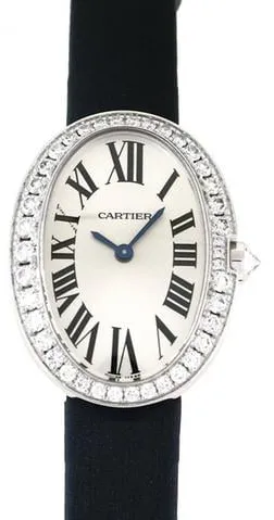 Cartier Baignoire WB520008 31.5mm White gold Silver