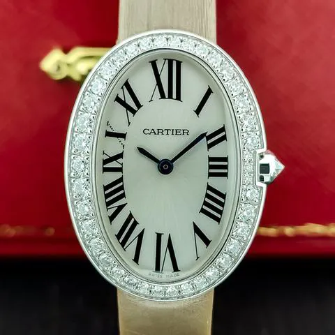 Cartier Baignoire WB520008 31.5mm White gold Silver