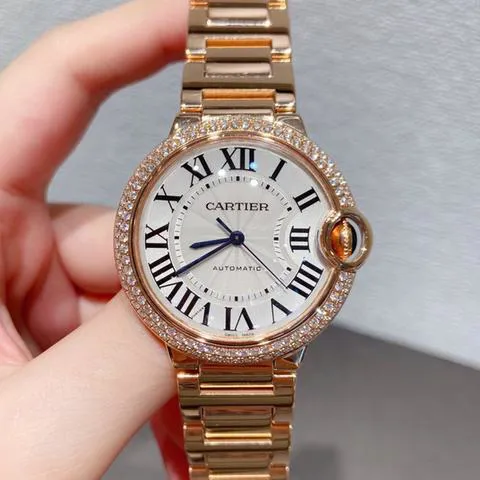 Cartier Ballon Bleu 36mm WE9005Z3 36mm Rose gold Silver