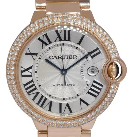 Cartier Ballon Bleu 42mm 2999 42mm Rose gold Silver