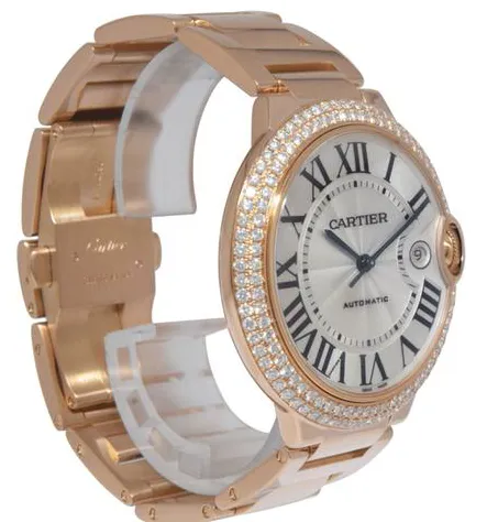 Cartier Ballon Bleu 42mm 2999 42mm Rose gold Silver 5